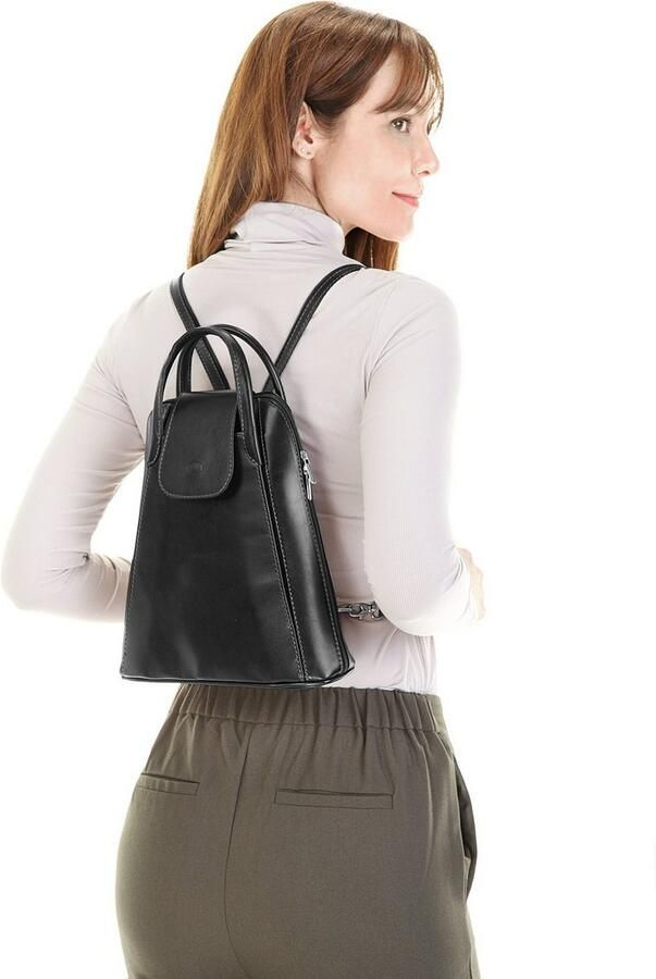 Piké Rugzak Fata Buona echt leer made in italy - Foto 2