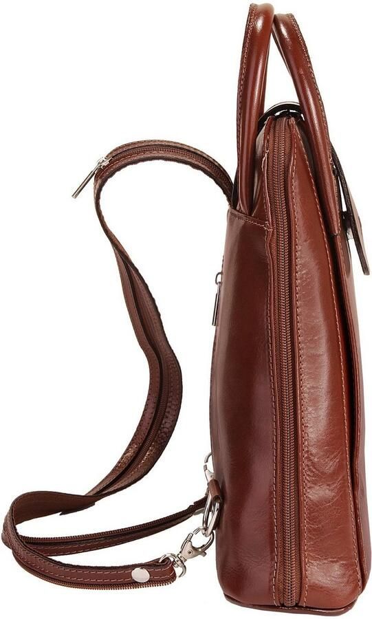 Piké Rugzak Fata Buona echt leer made in italy - Foto 6