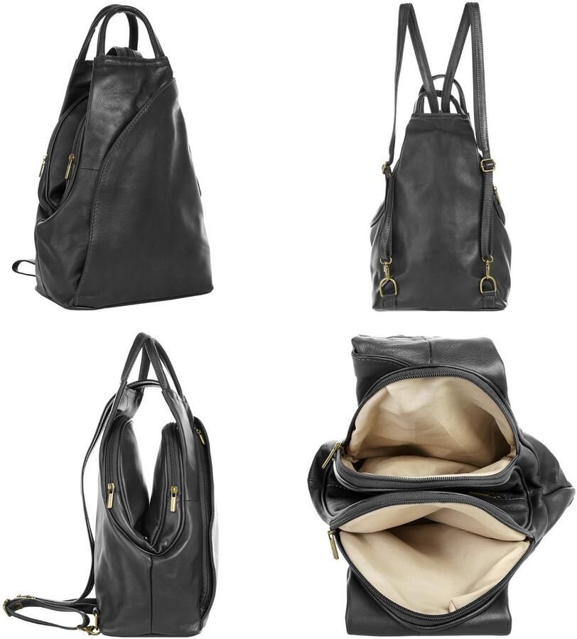 Piké Rugzak Made in Italy echt leer made in italy