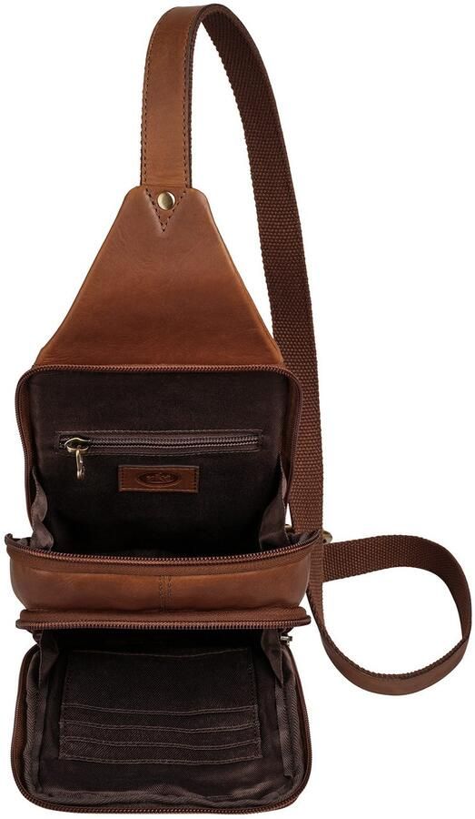 Piké Schoudertas echt leder - Foto 5