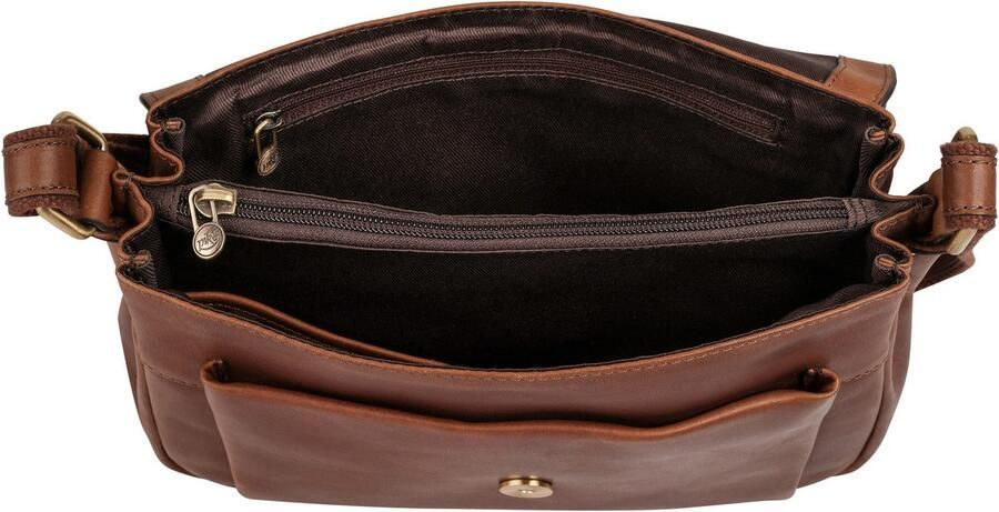 Piké Schoudertas echt leder - Foto 5