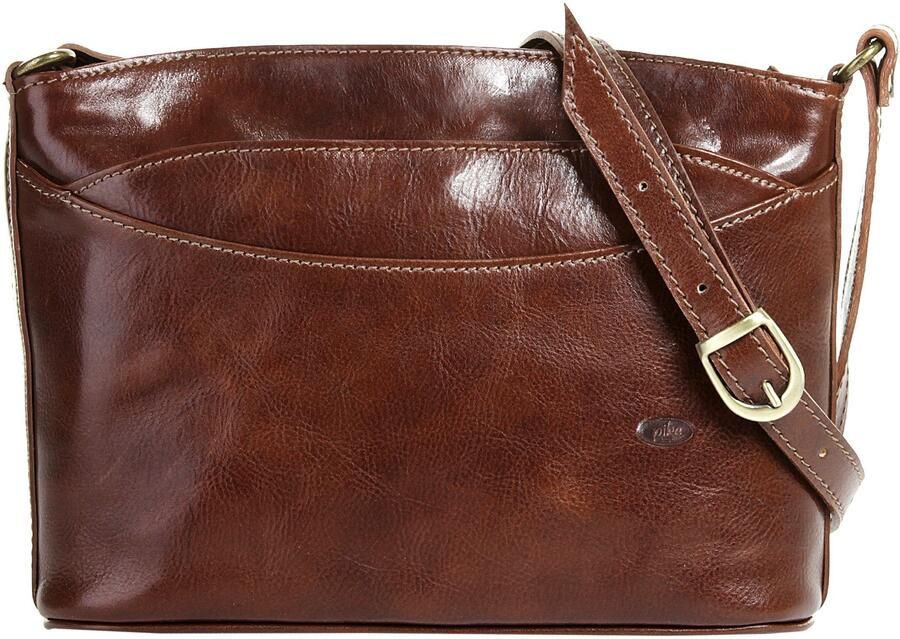 Piké Schoudertas echt leer made in italy - Foto 9