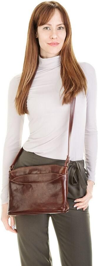 Piké Schoudertas echt leer made in italy - Foto 8