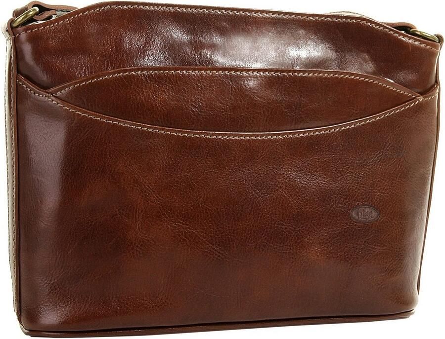 Piké Schoudertas echt leer made in italy - Foto 3