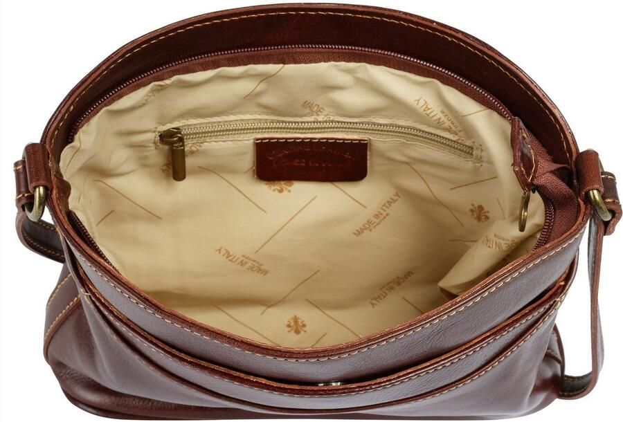 Piké Schoudertas echt leer made in italy - Foto 5