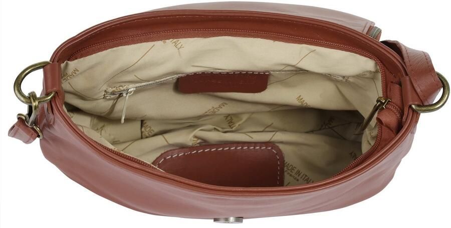 Piké Schoudertas echt leer made in italy - Foto 4