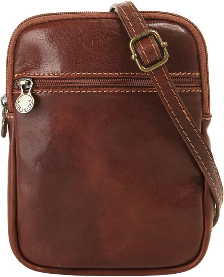 Piké Schoudertas echt leer made in italy - Foto 7