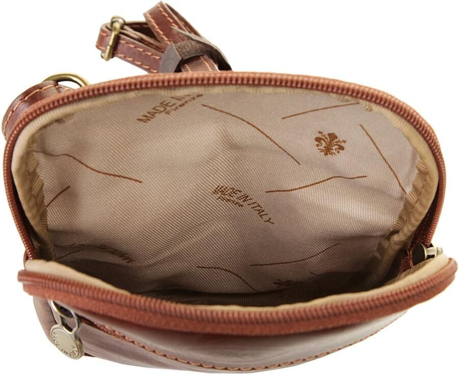 Piké Schoudertas echt leer made in italy - Foto 2