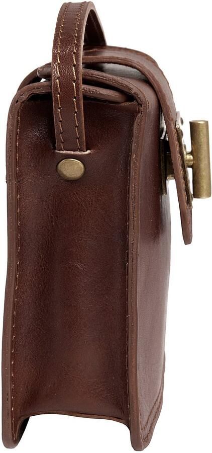 Piké Schoudertas echt leer made in italy