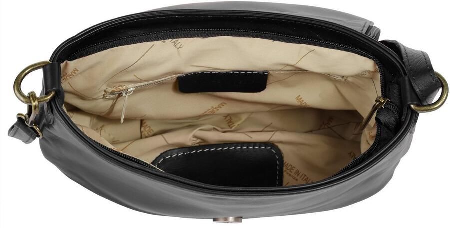 Piké Schoudertas echt leer made in italy - Foto 4