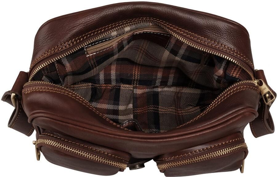 Piké Schoudertas echt leer made in italy - Foto 5