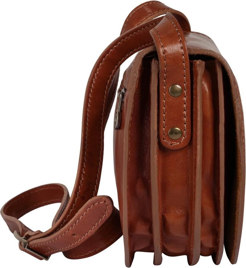 Piké Schoudertas echt leer made in italy - Foto 2