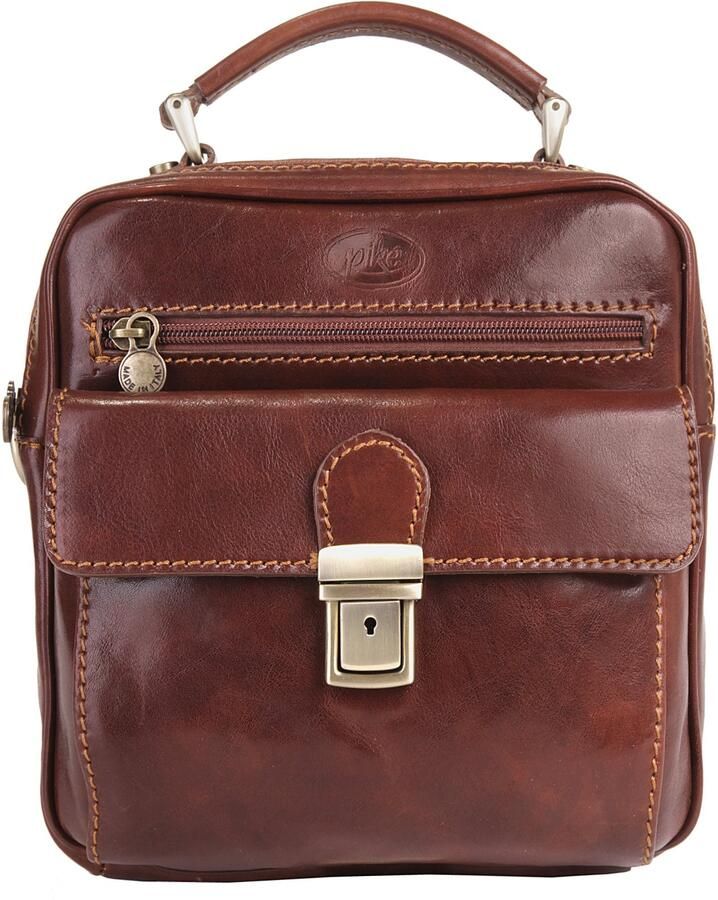 Piké Schoudertas echt leer made in italy - Foto 9