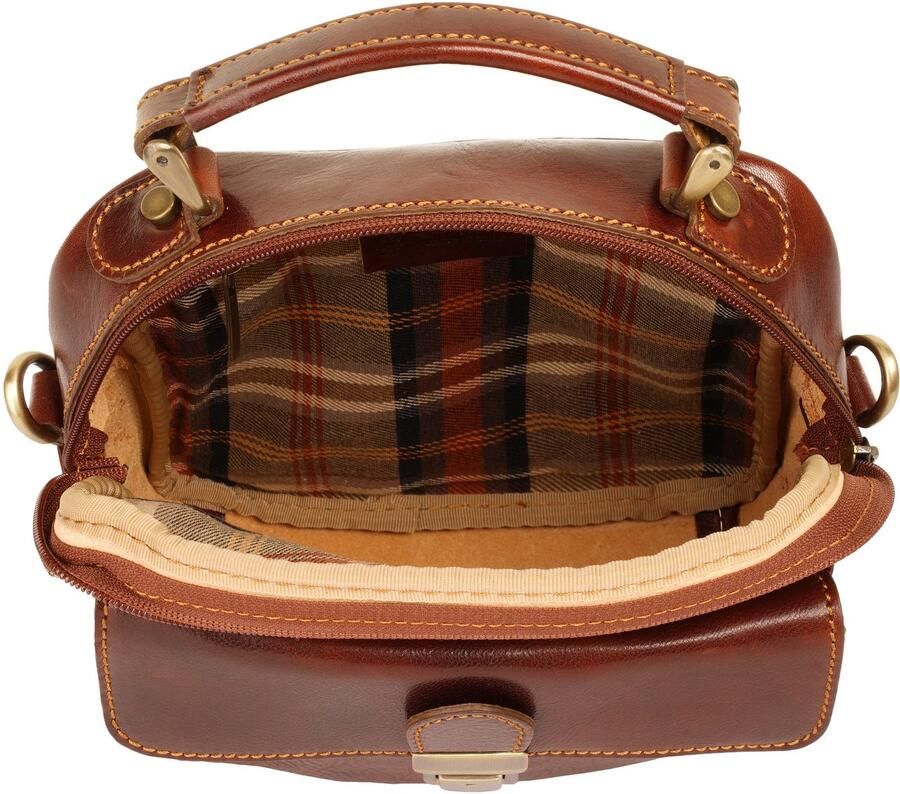 Piké Schoudertas echt leer made in italy - Foto 2