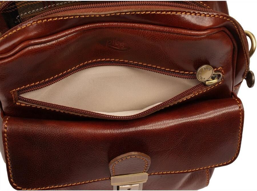 Piké Schoudertas echt leer made in italy - Foto 5