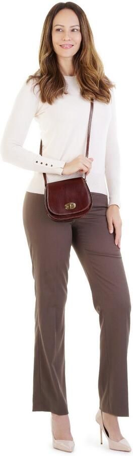 Piké Schoudertas echt leer made in italy - Foto 6