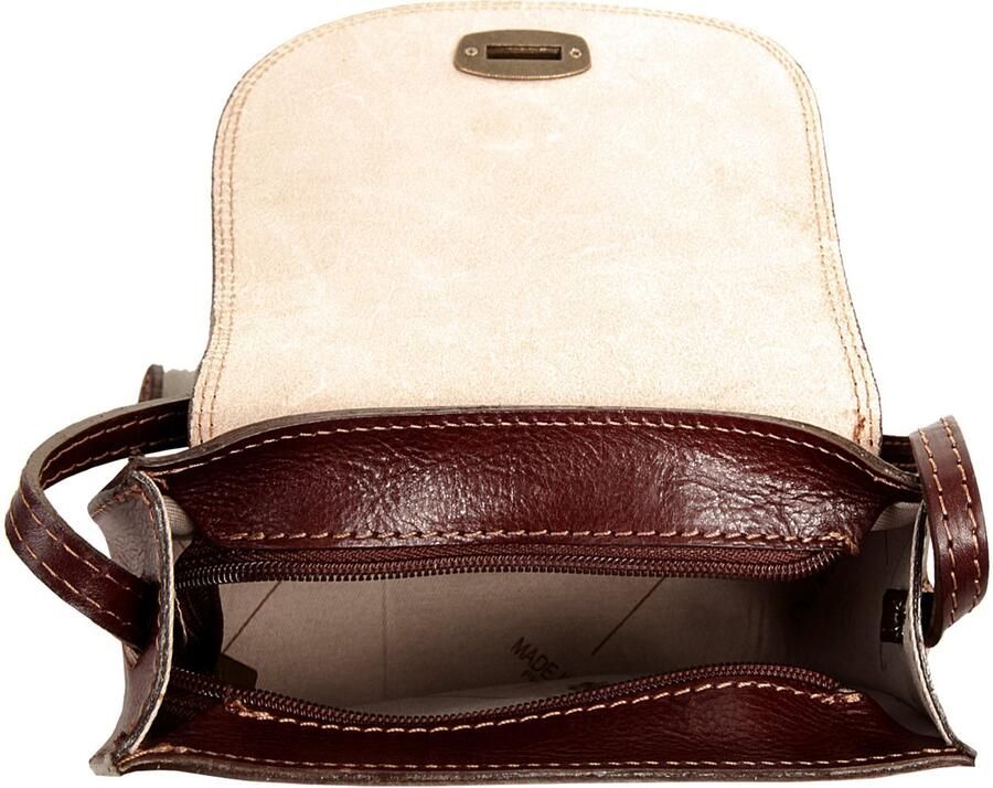 Piké Schoudertas echt leer made in italy - Foto 4