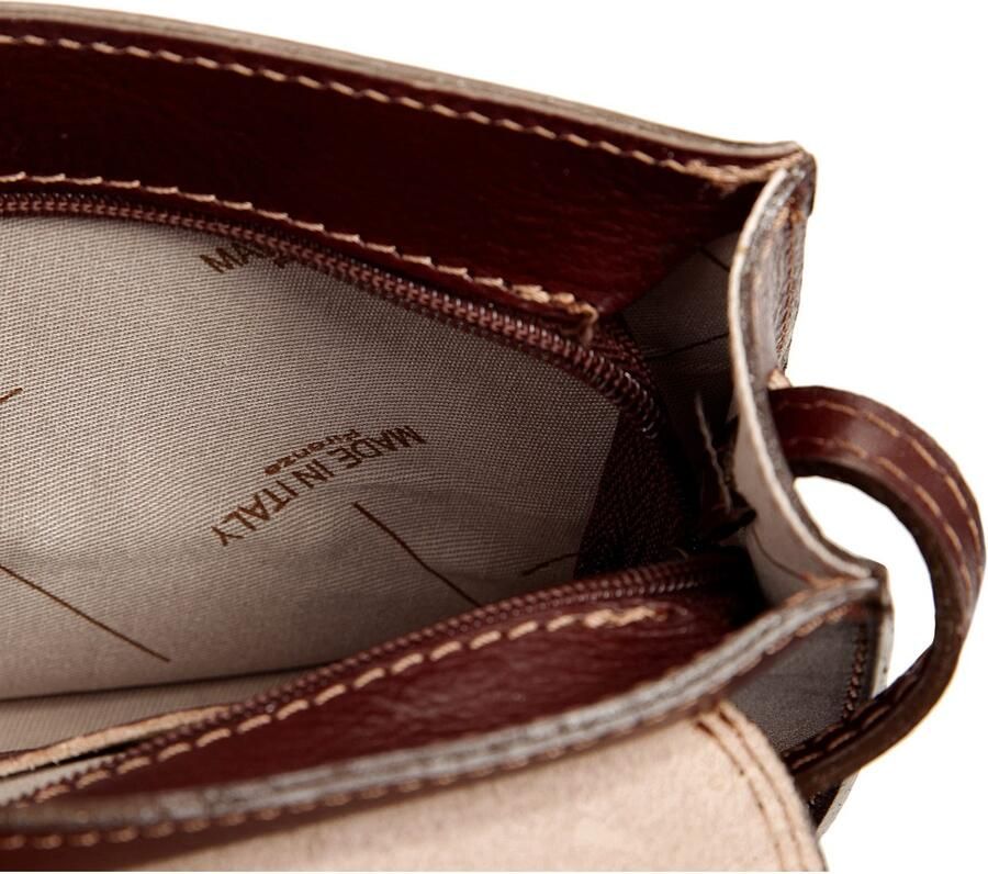 Piké Schoudertas echt leer made in italy - Foto 2