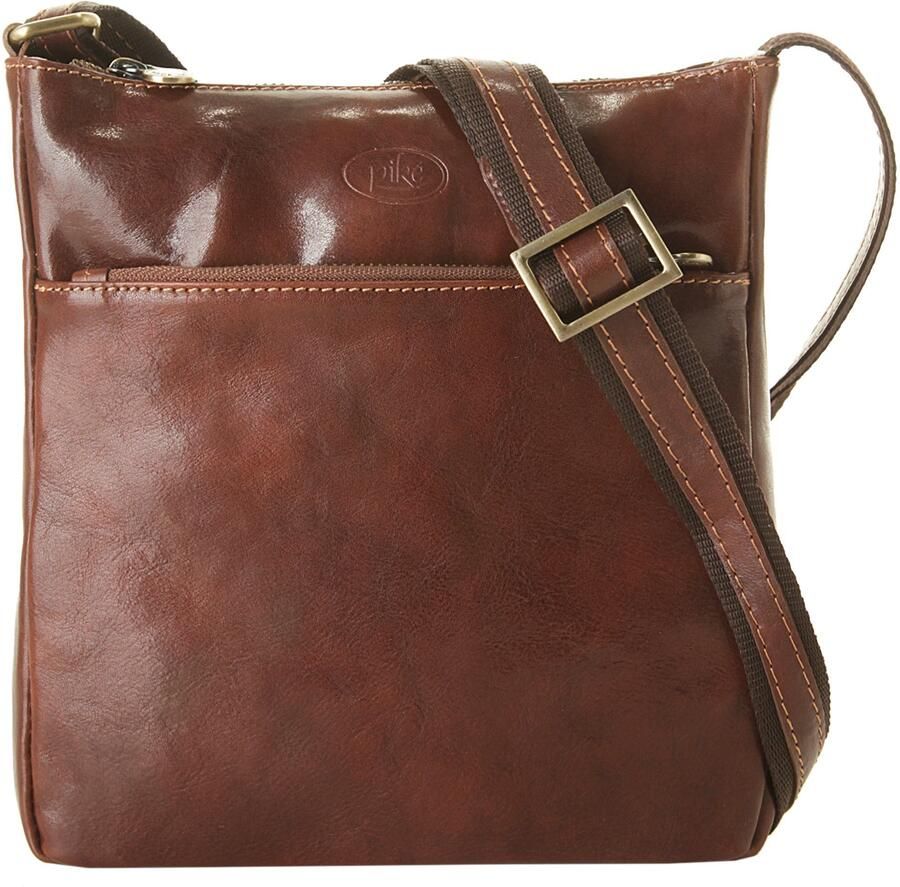 Piké Schoudertas echt leer made in italy - Foto 6