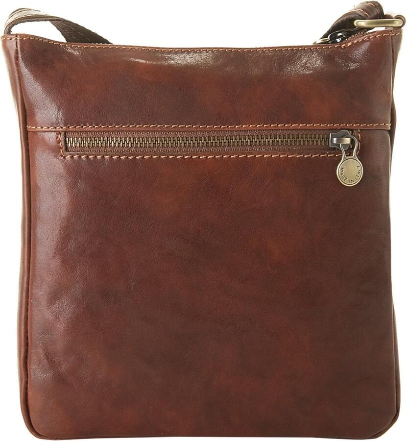 Piké Schoudertas echt leer made in italy