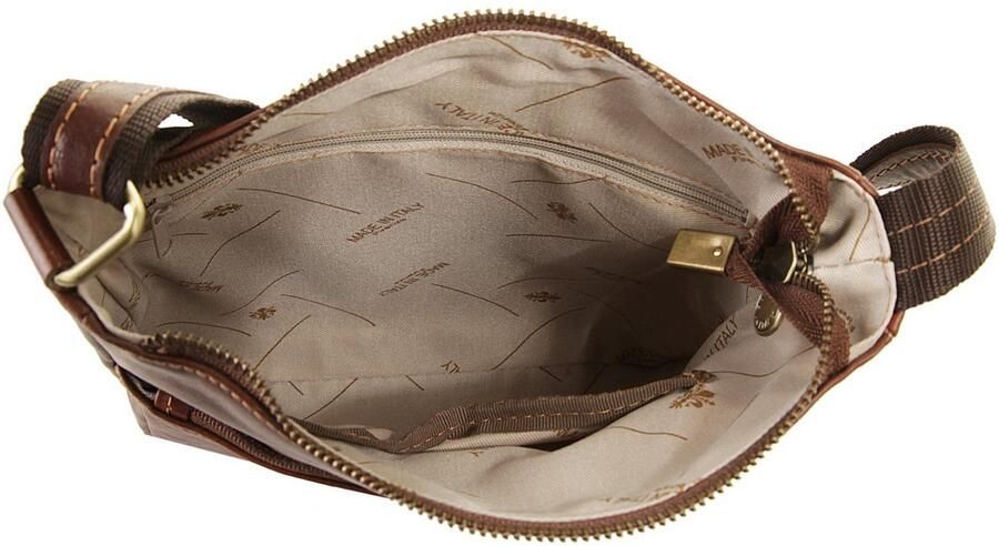 Piké Schoudertas echt leer made in italy - Foto 2