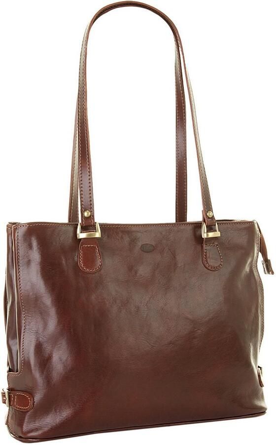 Piké Shopper echt leer made in italy - Foto 4