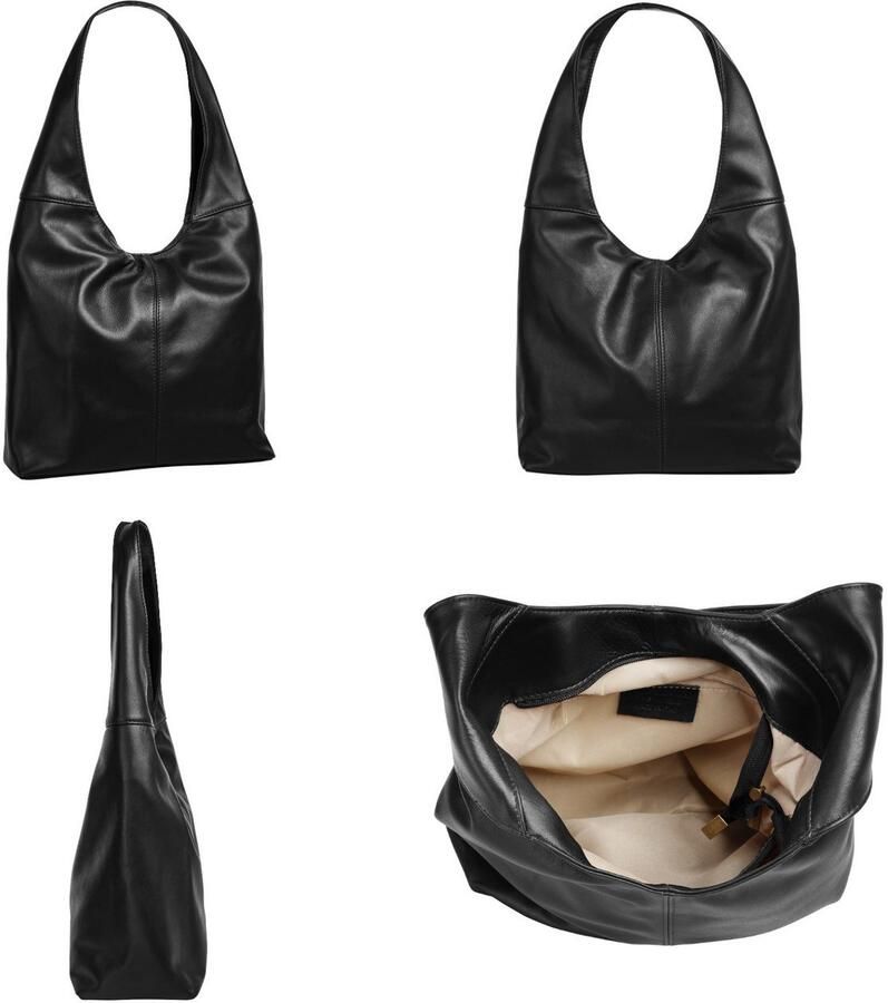 Piké Shopper echt leer made in italy