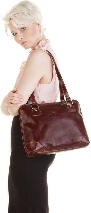 Piké Tas echt leer made in italy - Foto 6