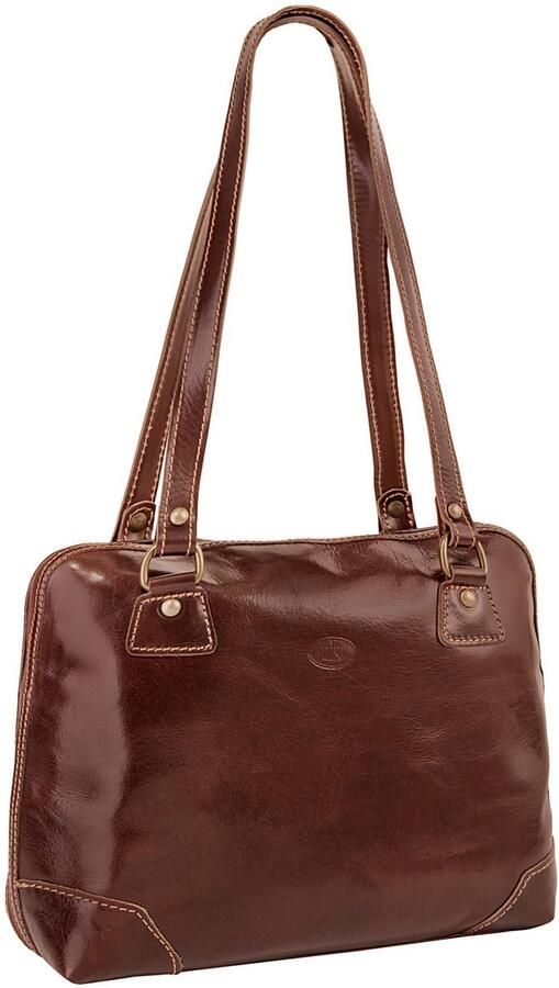 Piké Tas echt leer made in italy - Foto 5