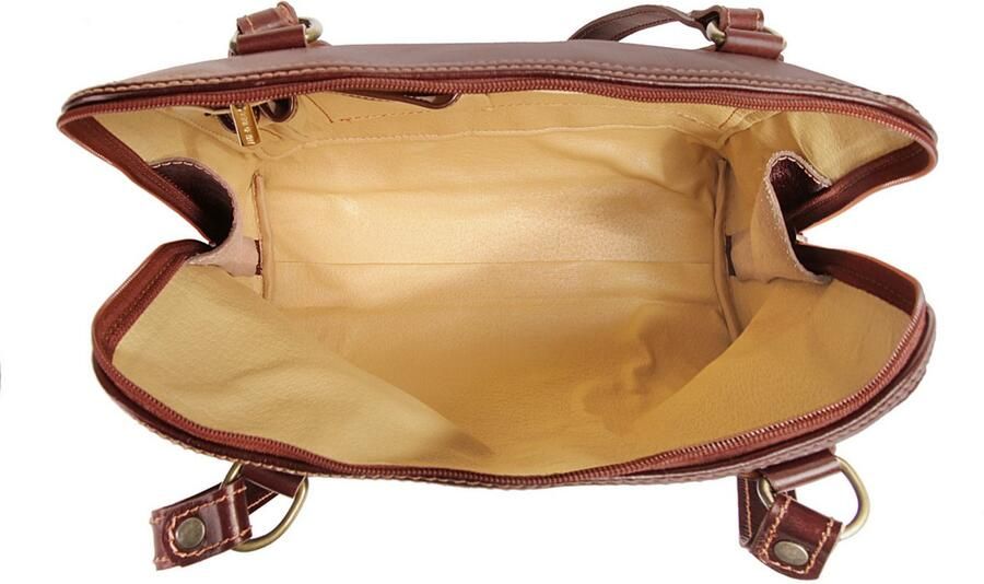 Piké Tas echt leer made in italy - Foto 4