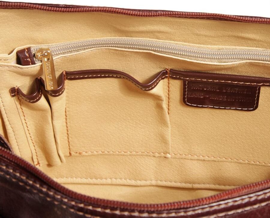 Piké Tas echt leer made in italy