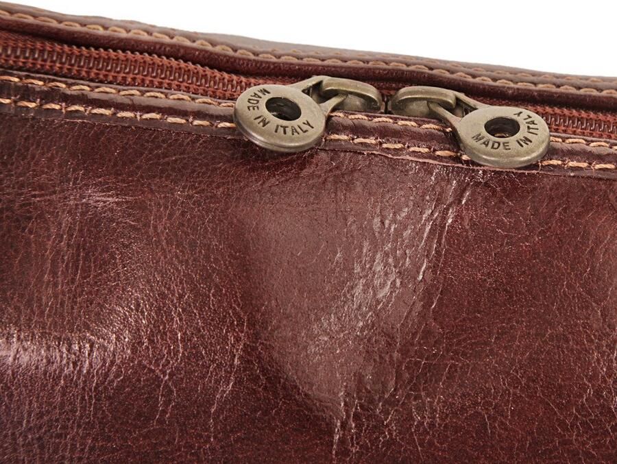 Piké Tas echt leer made in italy - Foto 2