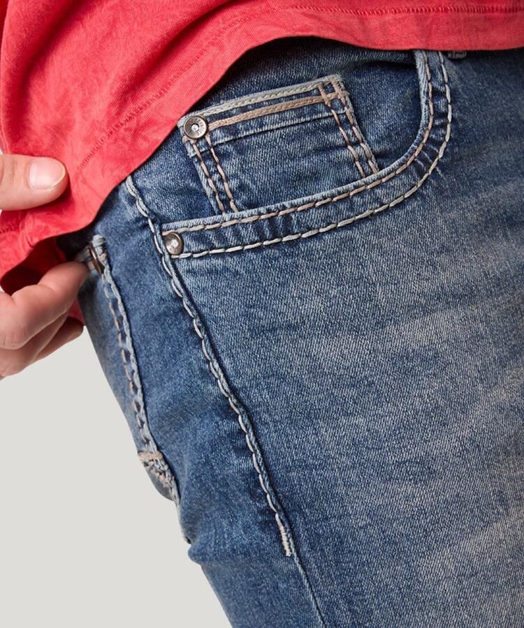 Pioneer Authentic Jeans Straight jeans Rando dikke naden