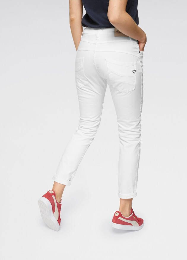 Please Jeans 5 pocketsjeans P78A casual boyfriend jeans in lichte krinkel look met omslag aan de pijpen