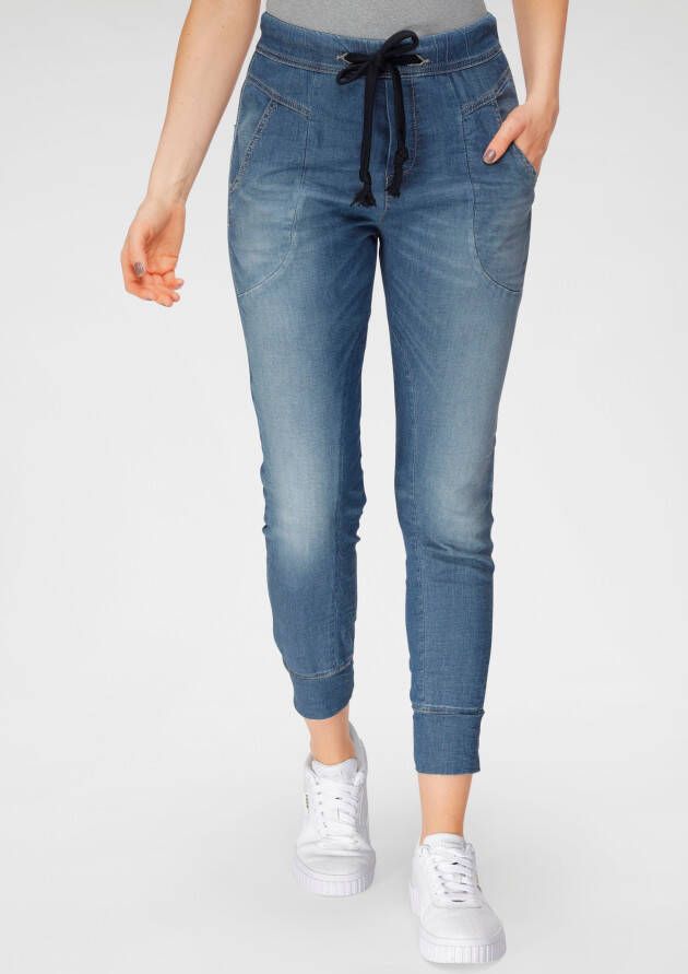 Please Jeans Jogpants P 51G in authentieke denim used look