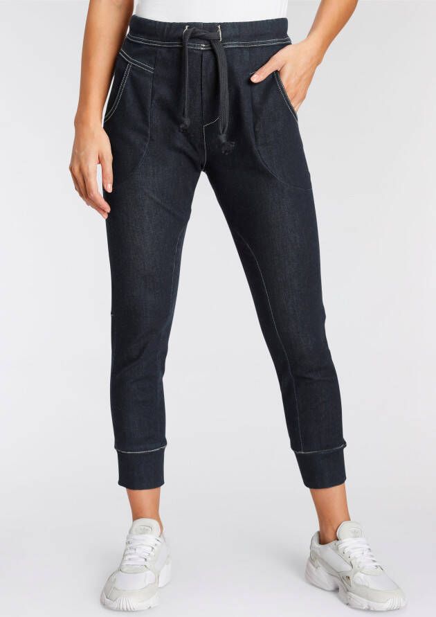 Please Jeans Jogpants PL51G in relax fit met praktische elastische band