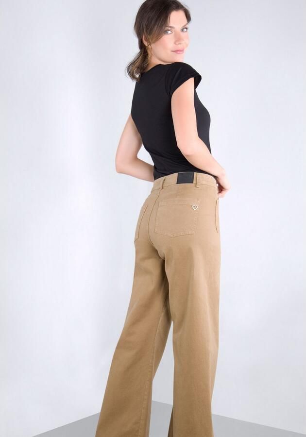 Please Jeans Broek met wijde pijpen van hoogwaardige katoenmix met stretch - Foto 9