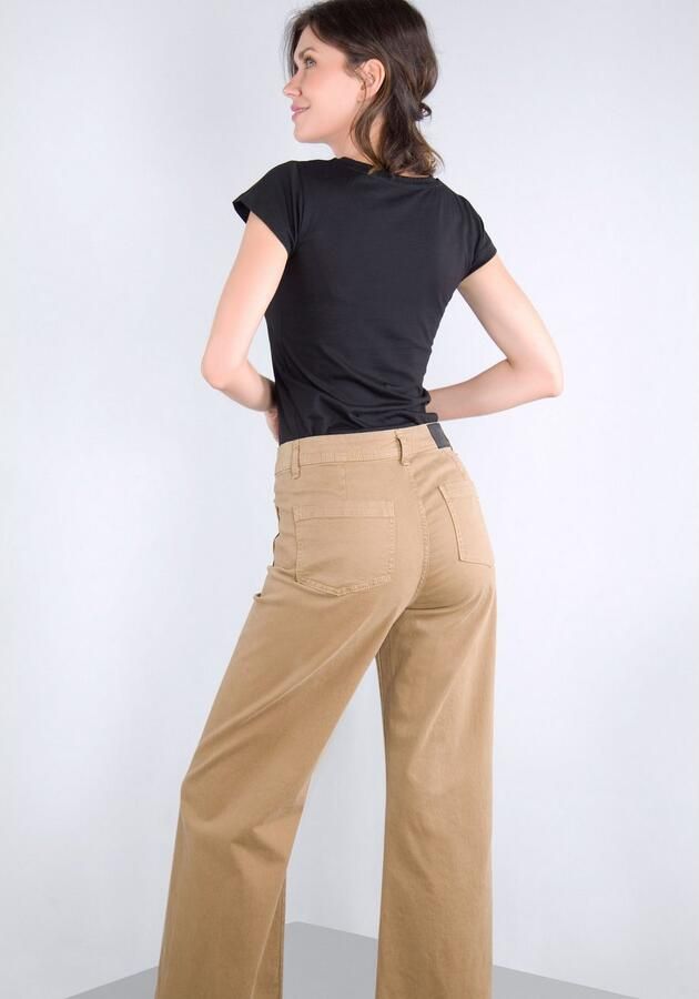 Please Jeans Broek met wijde pijpen van hoogwaardige katoenmix met stretch - Foto 11