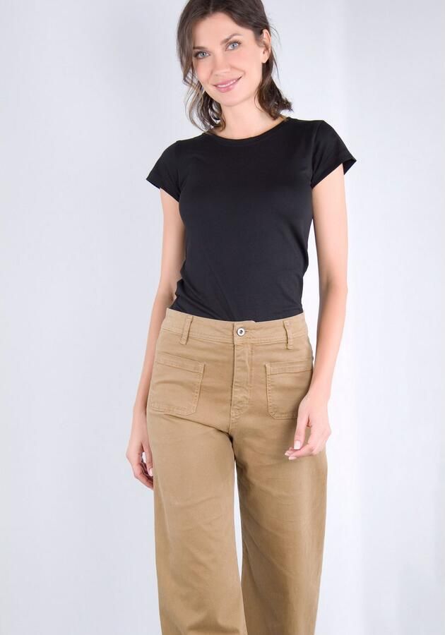 Please Jeans Broek met wijde pijpen van hoogwaardige katoenmix met stretch - Foto 12