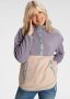 Polarino Fleecetrui met colourblocking-look met kangoeroezak van fleece stof - Thumbnail 1