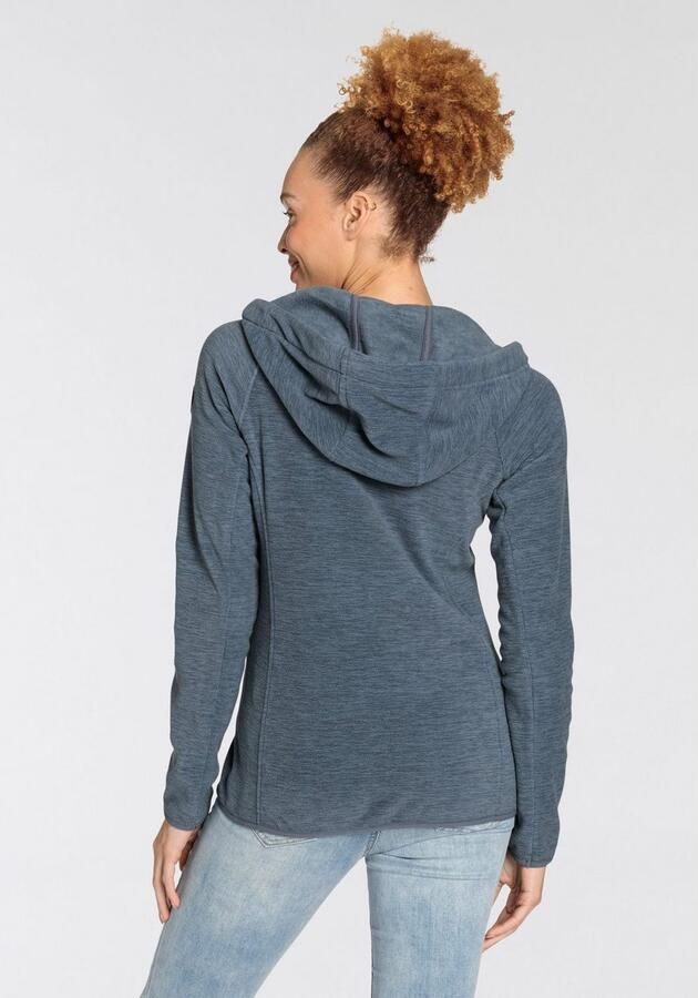 Polarino Fleecejack voor koude dagen van fleece met capuchon ademend - Foto 3