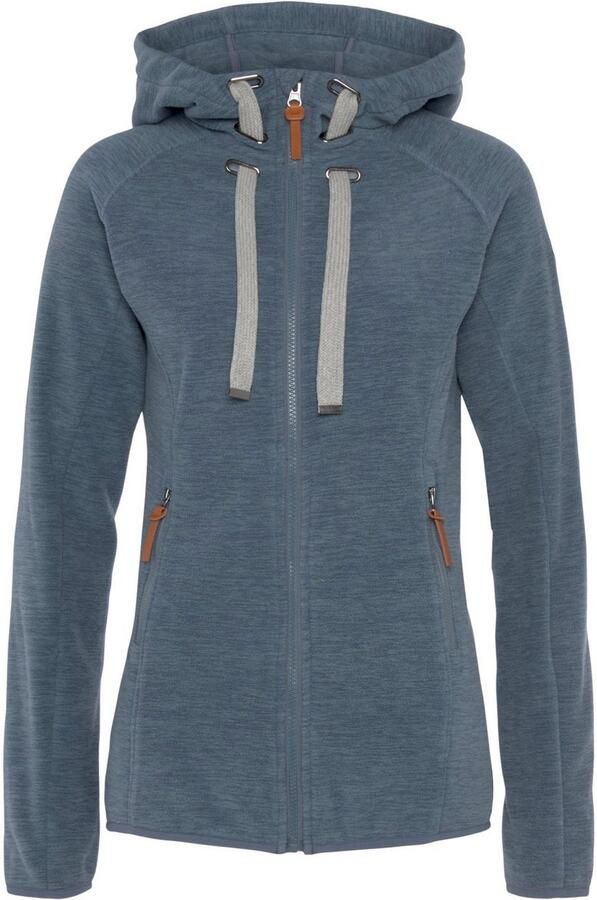 Polarino Fleecejack voor koude dagen van fleece met capuchon ademend - Foto 4