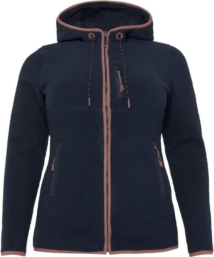 Polarino Fleecejack voor koude dagen van fleece modieuze stijl