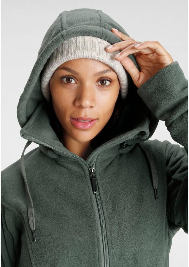 Polarino Fleecejack voor koude dagen van fleece sportieve stijl ademend - Foto 2