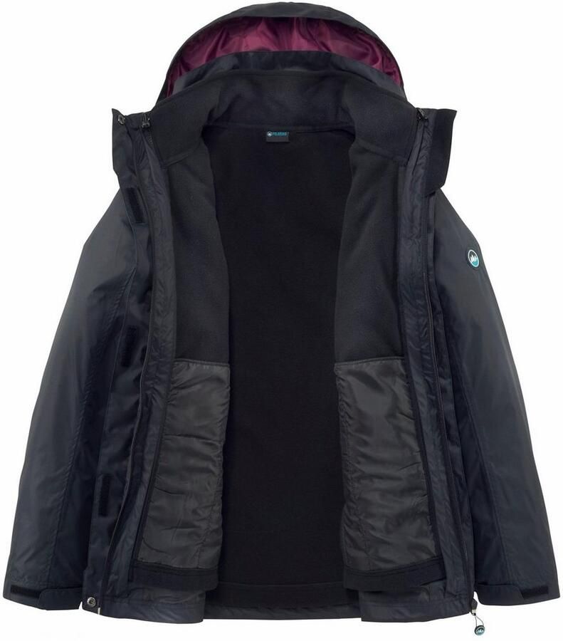 Polarino Functioneel 3-in-1-jack Buitenjack: 3.000mm waterkolom wind- en waterdicht ademend (2-delig)