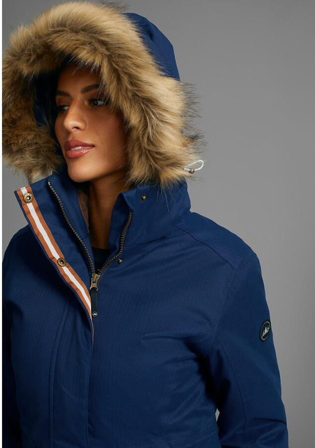 Polarino Functionele parka Ademend winddicht en waterdicht. Warm gewatteerd.