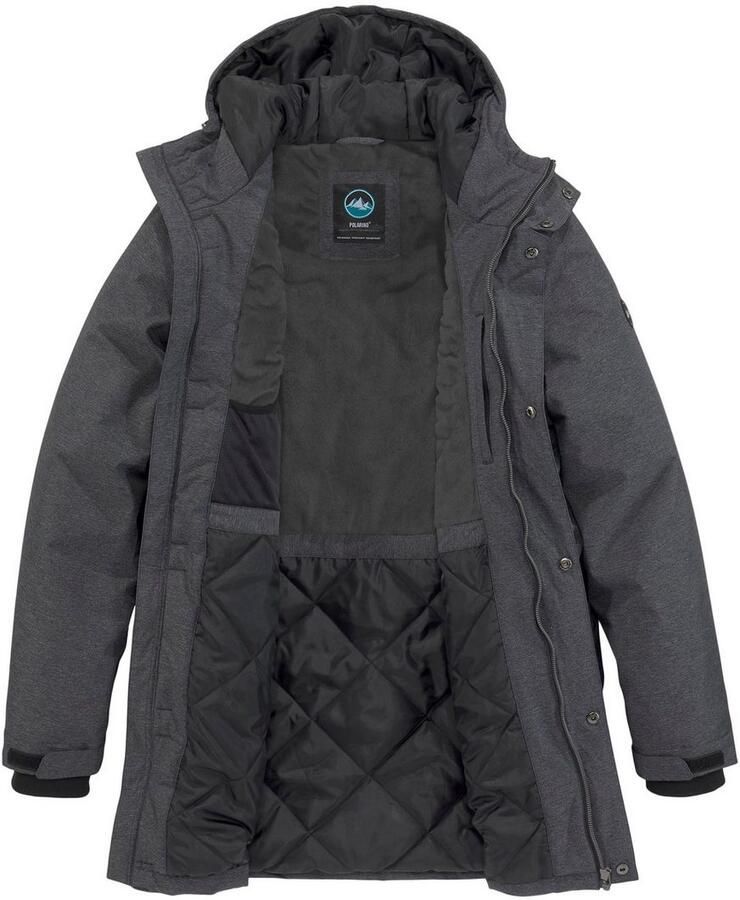 Polarino Functionele parka met reflecterende strepen