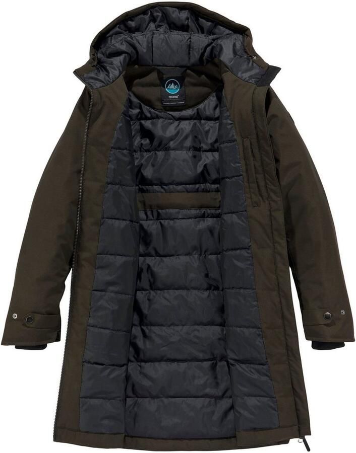 Polarino Functionele parka Relaxed fit waterdicht winddicht ademend