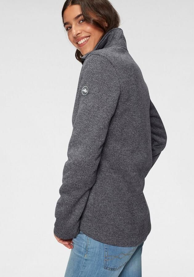 Polarino Gebreid fleecejack voor de herfst van warm materiaal sportieve stijl - Foto 4