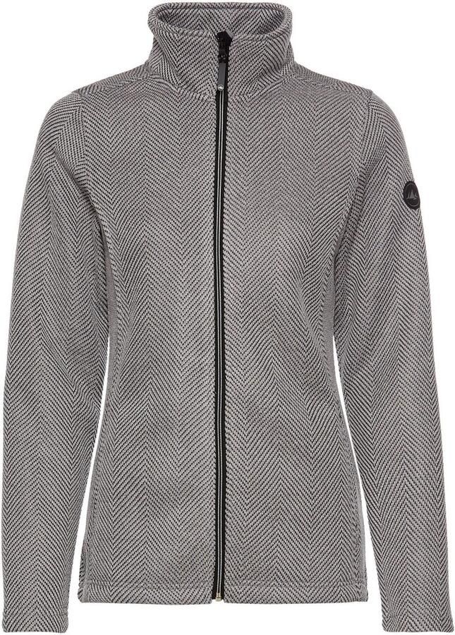 Polarino Gebreid fleecejack voor de herfst van warm materiaal sportieve stijl